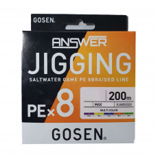 Шнур PE GOSEN - ANSWER JIGING PEX8 200m 2.5 - Оружейно-рыболовный центр BALLISTICA