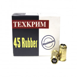 Патроны травматические 45 Rubber BLACK MAXIMUM c рез.пулей (20 шт.) (Техкрим) - Оружейно-рыболовный центр BALLISTICA