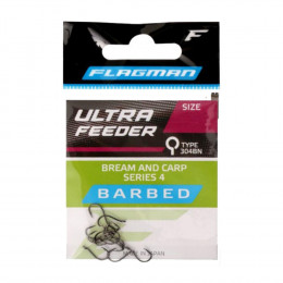 FLAGMAN Крючок Ultra Feeder Bream And Carp Series 4 №14 12шт_304BN-14 - Оружейно-рыболовный центр BALLISTICA