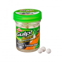 Силикон Gulp! Alive Floating Salmon Eggs 75шт-Fl. White (1203218) - Оружейно-рыболовный центр BALLISTICA