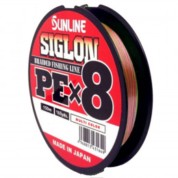 Шнур Sunline SIGLON PEx8 ADV 150M(Multicolor 5C) #1.7/20LB - Оружейно-рыболовный центр BALLISTICA