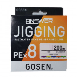 Шнур PE GOSEN - ANSWER JIGING PEX8 200m 3 - Оружейно-рыболовный центр BALLISTICA