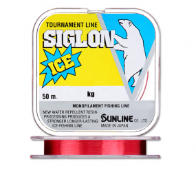 МОНОЛЕСКА SUNLINE SIGLON ICE FISHING 50M КРАСНАЯ #0.4/0.104MM - Оружейно-рыболовный центр BALLISTICA