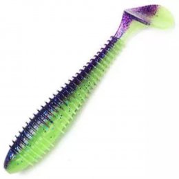 Приманка силиконовая Keitech Swing Impact 4.5" PAL #06 Violet Lime Belly - Оружейно-рыболовный центр BALLISTICA