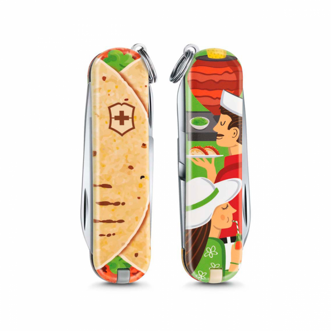 НОЖ-БРЕЛОК VICTORINOX 0.6223.L1903 MEXICAN TACOS - Оружейно-рыболовный центр BALLISTICA