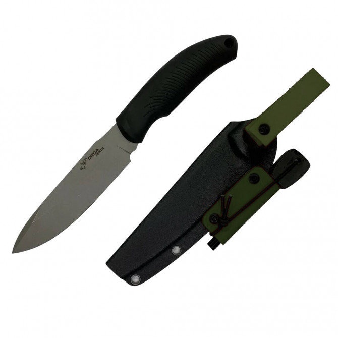 Нож "ORCA" (Stonewash, Black, огниво olive) MB371-BK-FSOL - Оружейно-рыболовный центр BALLISTICA