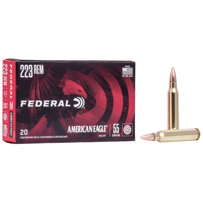 Патроны FEDERAL 223 Rem American Eagle Tac FMJ 3.6gr - Оружейно-рыболовный центр BALLISTICA