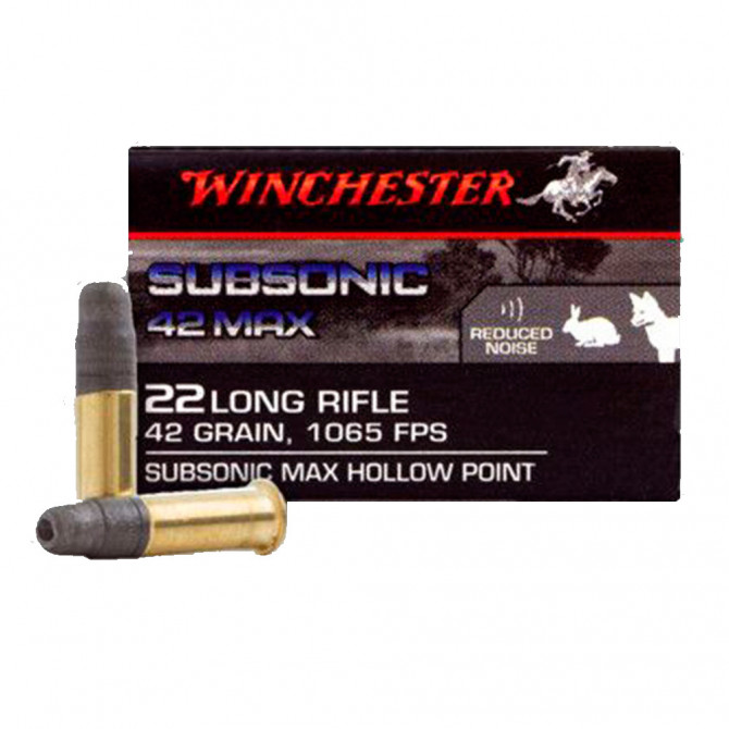 Патроны WINCHESTER 22 LR Subsonic Max HP - Оружейно-рыболовный центр BALLISTICA