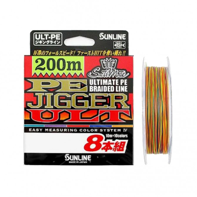 Шнур SUNLINE PE JIGGER ULT(8braid)200M #1.2/9.2kg - Оружейно-рыболовный центр BALLISTICA