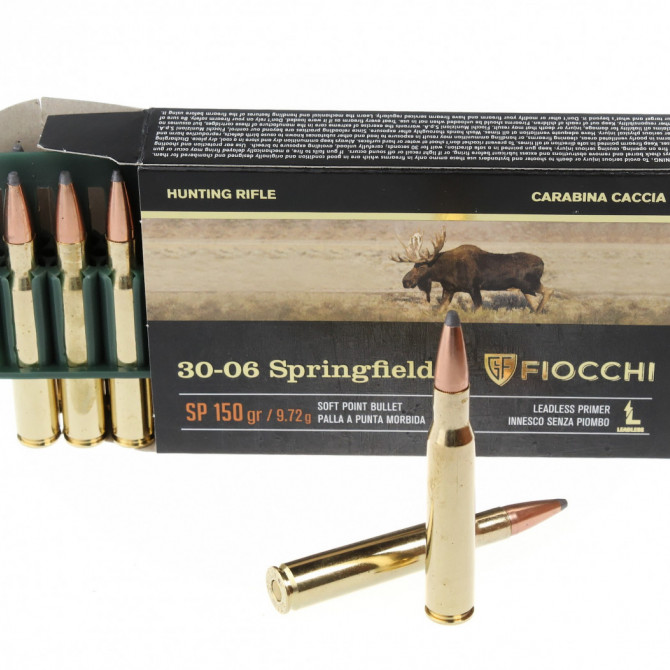 Патроны FIOCCHI 30-06 Spr 150/9.72 SP (20) - Оружейно-рыболовный центр BALLISTICA