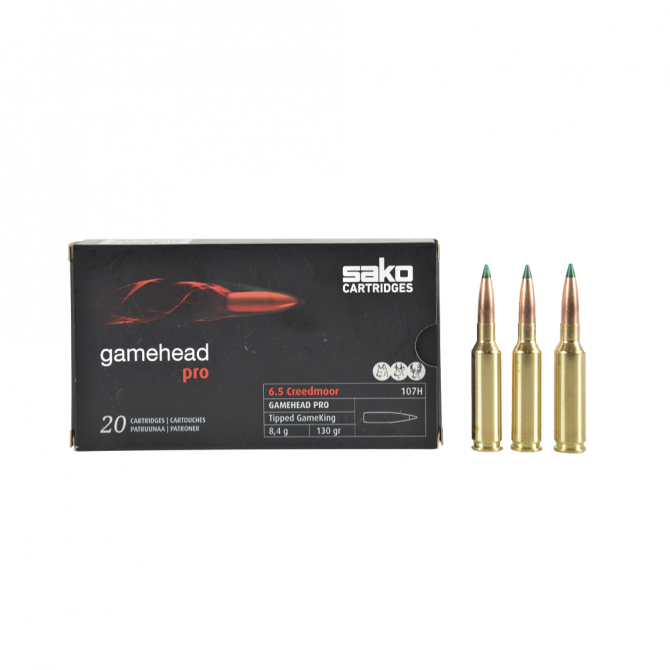 Патроны Sako кал.6,5 Creedmoor Gamehead Pro Tipped Gameking (130/8,4гр) - Оружейно-рыболовный центр BALLISTICA