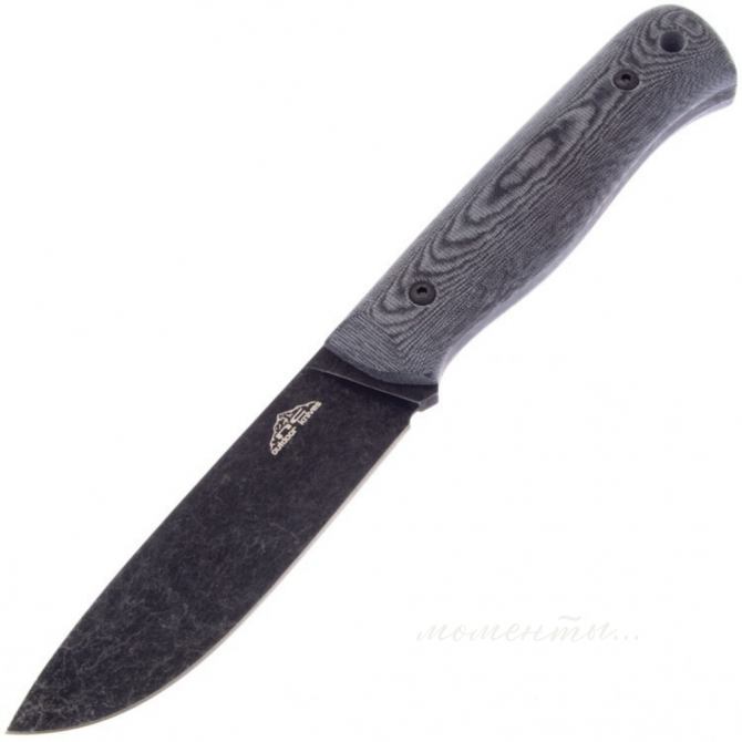 Нож "BOOSTER" micarta black s/w - Оружейно-рыболовный центр BALLISTICA