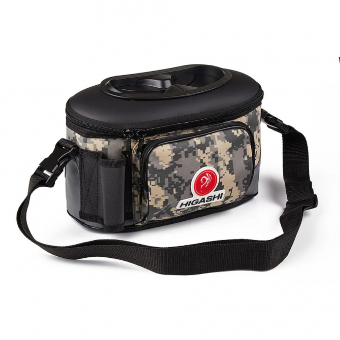 Кан рыболовный HIGASHI Live bait box 4.5L (#Digital Camo) - Оружейно-рыболовный центр BALLISTICA