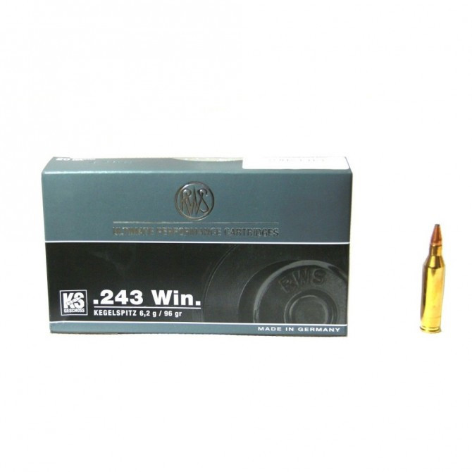 Патроны RWS 243 Win Kegelspitz ks 6.2g/96gr - Оружейно-рыболовный центр BALLISTICA