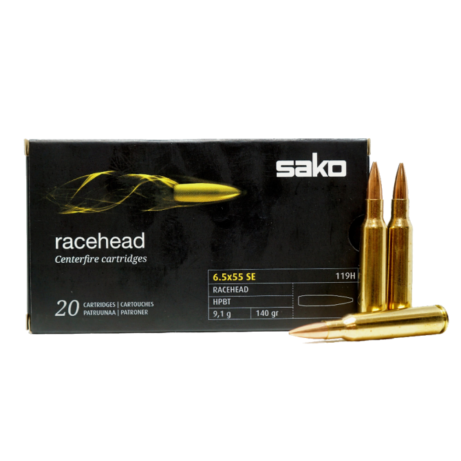 ПАТРОНЫ SAKO,КАЛ.6,5х55 SE RACEHEAD HPBT (140/9,1гр) - Оружейно-рыболовный центр BALLISTICA