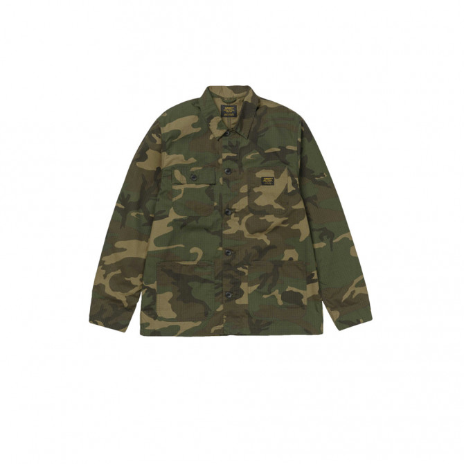 Рубашка дл.рукав  муж Carhartt WIP I024855 CAMO LAUREL RINSED - Оружейно-рыболовный центр BALLISTICA